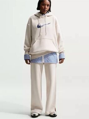 Nike Women's Beige Wide-Leg Pants